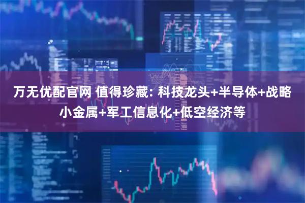 万无优配官网 值得珍藏: 科技龙头+半导体+战略小金属+军工信息化+低空经济等