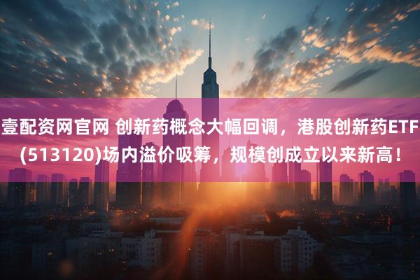壹配资网官网 创新药概念大幅回调，港股创新药ETF(513120)场内溢价吸筹，规模创成立以来新高！